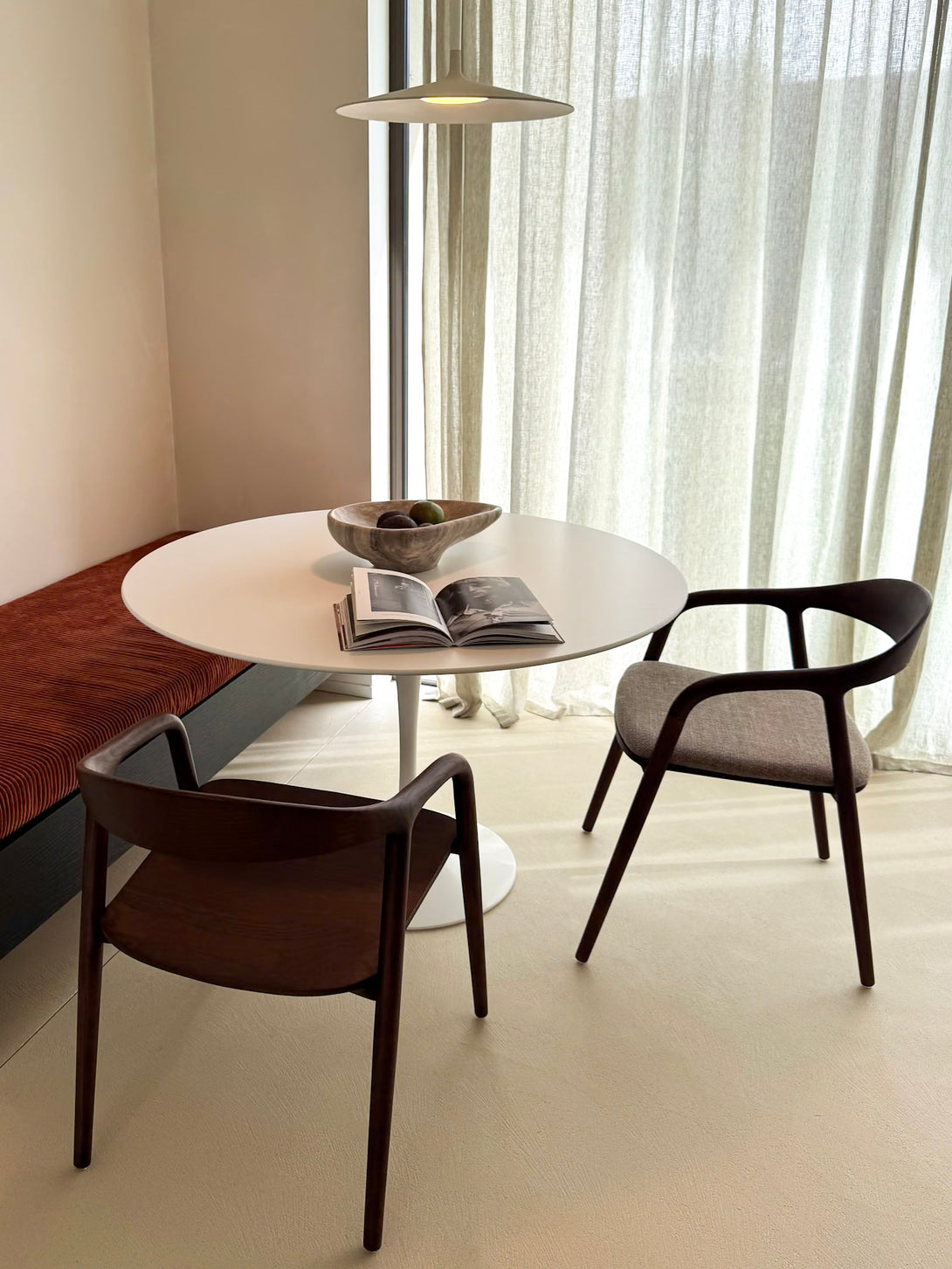 Modern, affordable wooden chairs, with and without upholstered fabric. EU-based. 