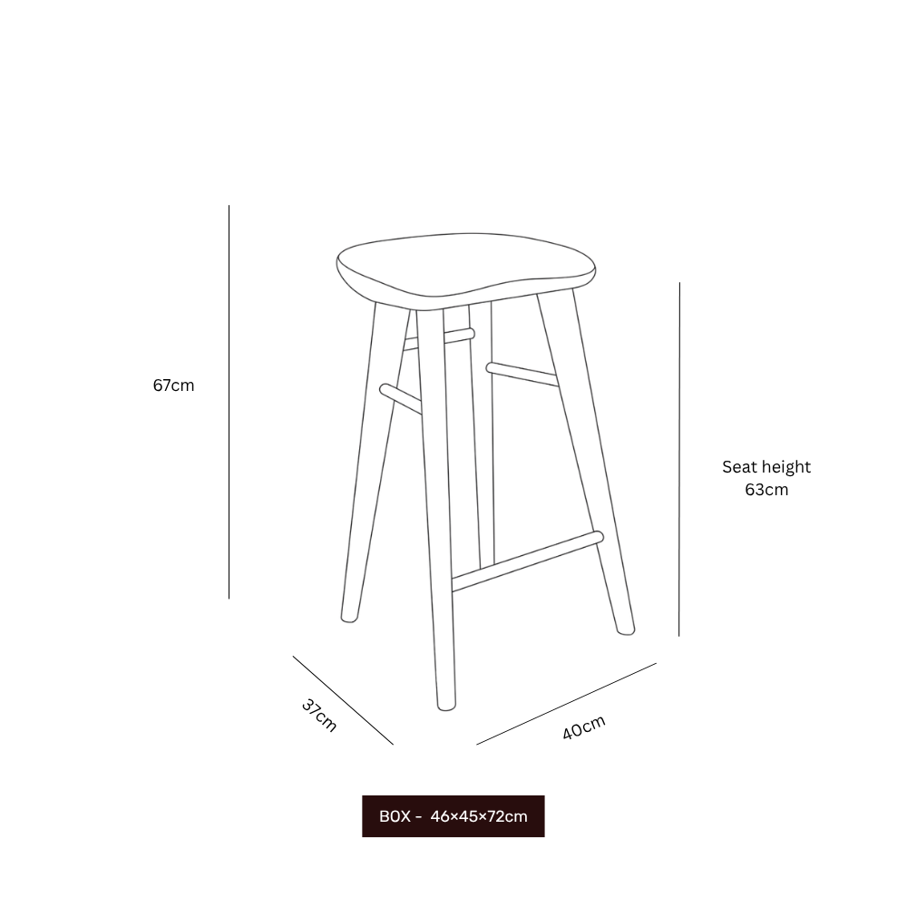 Tabouret de bar Ollie